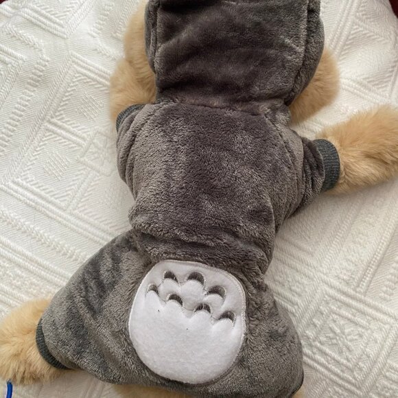 Pet Gray Fleece Warm Animal Hoodie - Picture 5 of 9